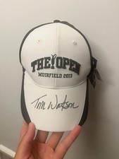Golf Hat Signed By Tom Watson