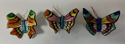 Hand painted ceramic - painted, butterfly