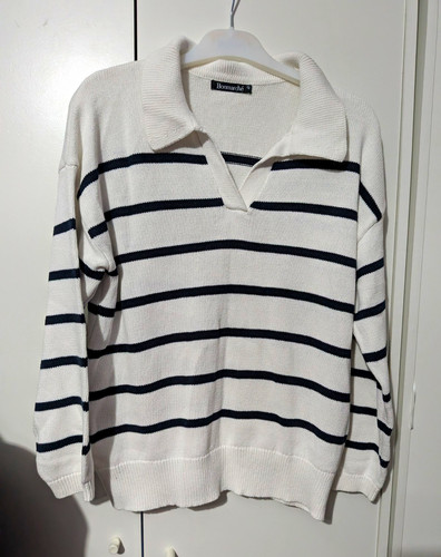 Women bonmarché white - women's, white/navy