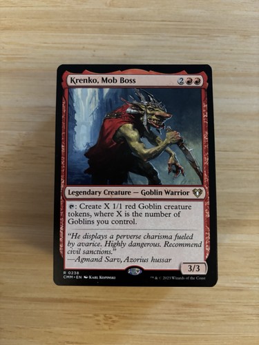 Mtg mono red krenko goblin - red,