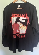 Metallica “Kill Em All” Long Sleeve - Size XL - Front, Back & Arm Print