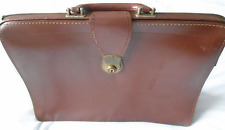 Vintage Doctors Gladstone Bag Briefcase Satchel Burrow Brown Condition Issues
