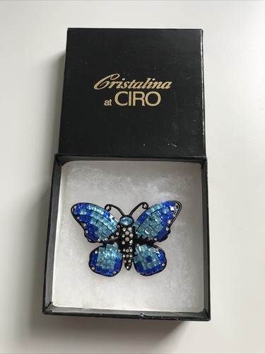 Vintage ciro butterfly brooch - ciro,