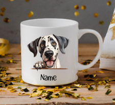 Great Dane Dog Peeping Puppy