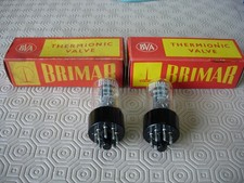 2 x Vintage BRIMAR 6SN7GT