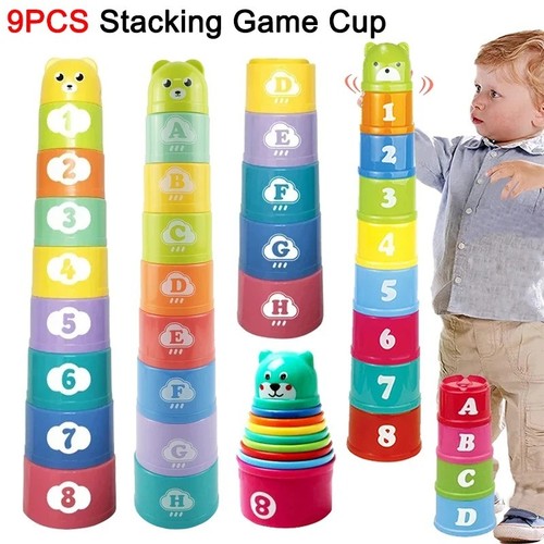 Kids stacking cup - stacking, hand