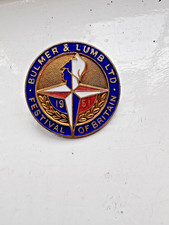 Bummer & Lumb Ltd Festival of Britain 1951 Enamel Badge