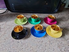 Noritake Japanese China Harlequin Coffee Cups