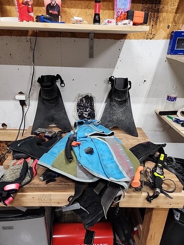Huge scuba diving accessories - huge,