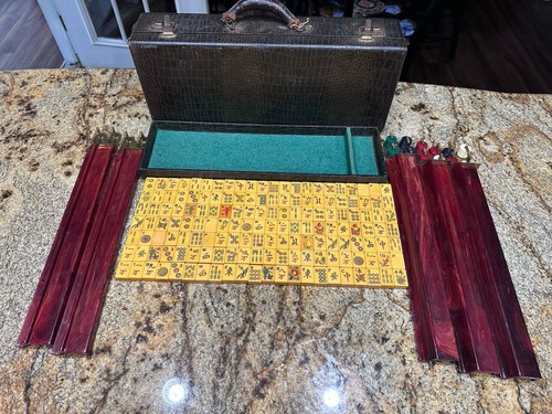 Vintage mah jongg set 154 - vintage,
