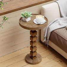 COZAYH Farmhouse Pine Wood End