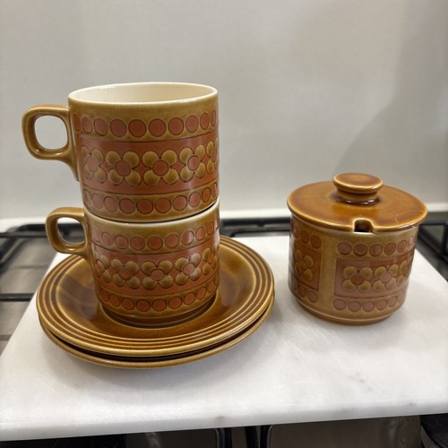 Hornsea pottery saffron tea - saffron, 2x