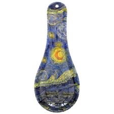 VAN GOGH STARRY NIGHT MELAMINE TEA BAG SPOON REST HOLDER