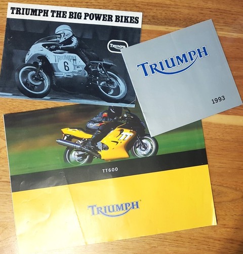 Three early triumph motorcycle - three,