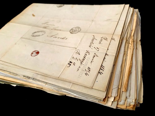 Antique letter 1800s - antique,