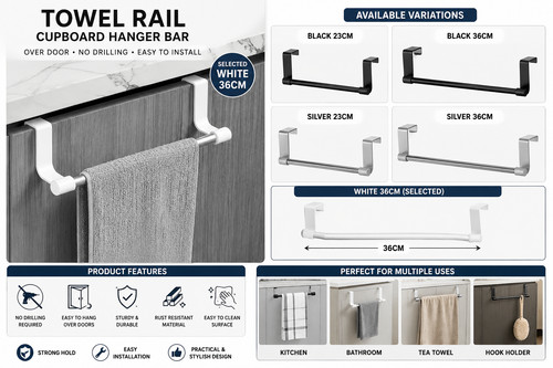 Over door towel rail - over, cupboard