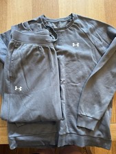 Used Mens Under Armour Tracksuit Grey XL