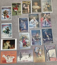 Reproduction Pears & Velvet Soap Advertising Postcards (1985/90) Unused