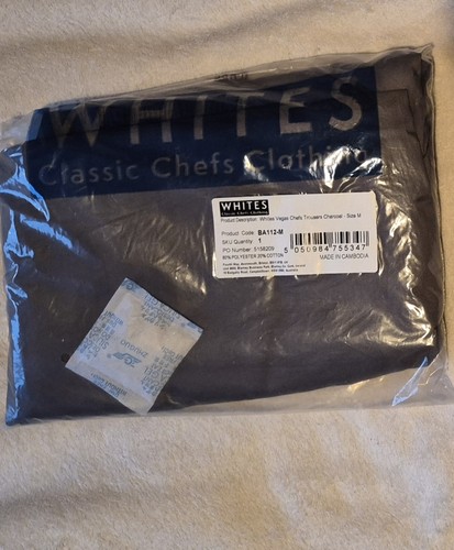 Charcoal chefs trousers size - chefs, m