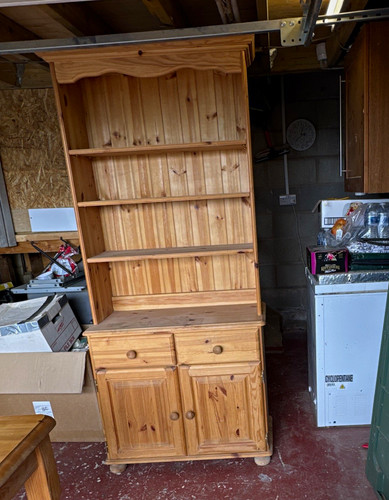 Pine wood freestanding cabinet - pine,