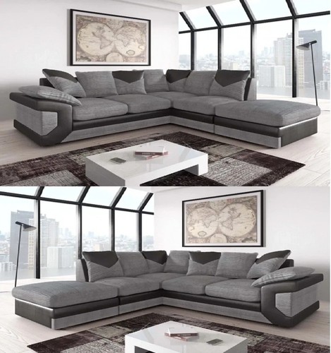Grey jumbo cord corner - jumbo, sofa