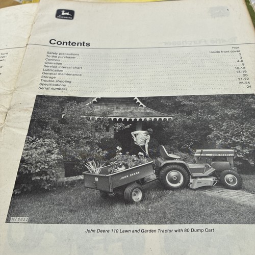 John deere 110 lawn and - lawn,