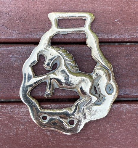 Pre owned horse - pre-owned, brass