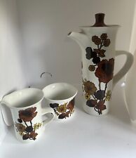 midwinter coffee pot   milk jug  and   sugar bowl     rare design