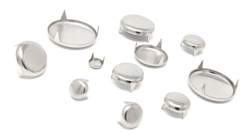 Metal chair glides 3 - metal, prong