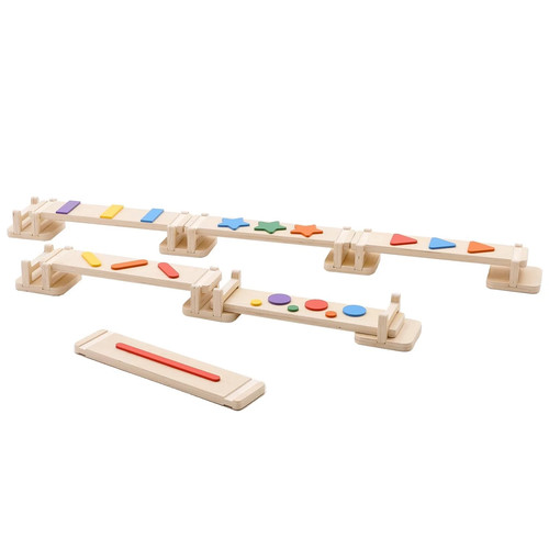 Kids wooden balance beam - balance,