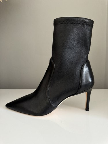Stuart weitzman black leather - weitzman,