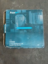 Aquip66  2 Gang 13A 2 Pole IP66 Weatherproof  Switched Socket Unit
