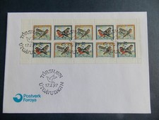 Faroe Islands - 1997 BIRDS - Booklet Pane on FDC