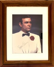 Sean Connery Former 007 James Bond, Framed 35X25cm Hand Signed Photo & B'BC COA