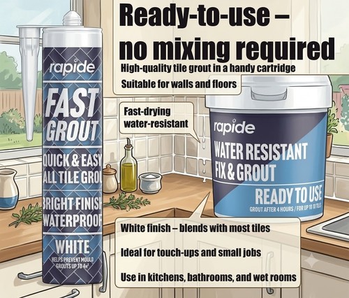 Tile adhesive grout ready - tile,