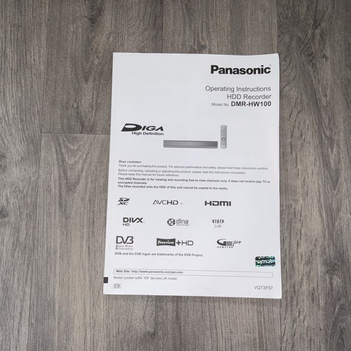 Panasonic dmr hw100 - panasonic, dmr-hw100