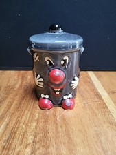 Vintage Dusty Bin Money box 1980’s Original 321 Ceramic Ted Roger’s Slight Wear