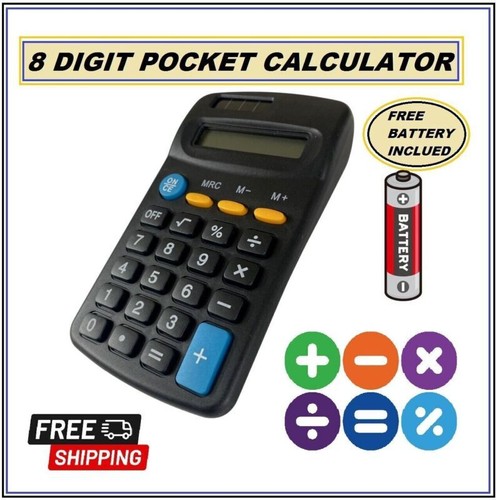 Pocket calculator digit - pocket,