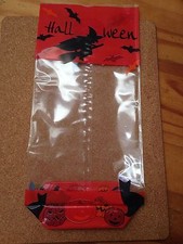 50 KEYLINK LARGE HALLOWEEN CELLOPHANE BAGS  4 CHOCOLATE/TREAT/FAVOURSSOAP HO H