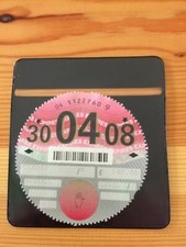 PLAIN BLACK CAR  TAX DISC HOLDER PERMIT LICENSE HOLDER SINGLE PARKING PERMIT