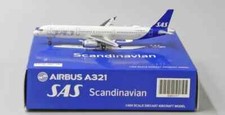 JC Wings 1:400 SAS Scandinavian Airlines OY-KBH Airbus A321-200 Diecast Model