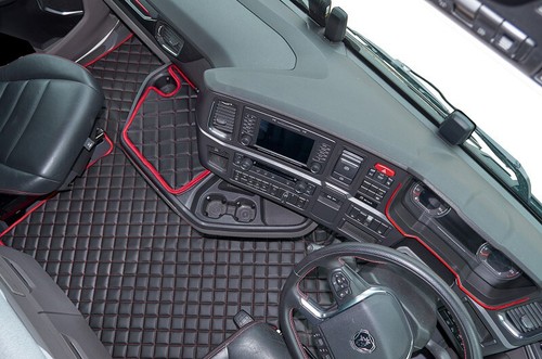 Eco leather floor mat fit - ,