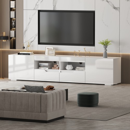Unit stand white black tv - unit,