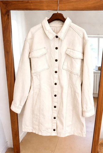 Asos denim cream - asos, overshirt