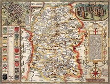 1610 County map of Wiltshire