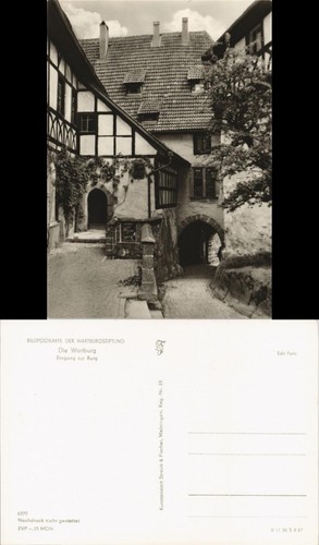 Postcard eisenach wartburg - eisenach,