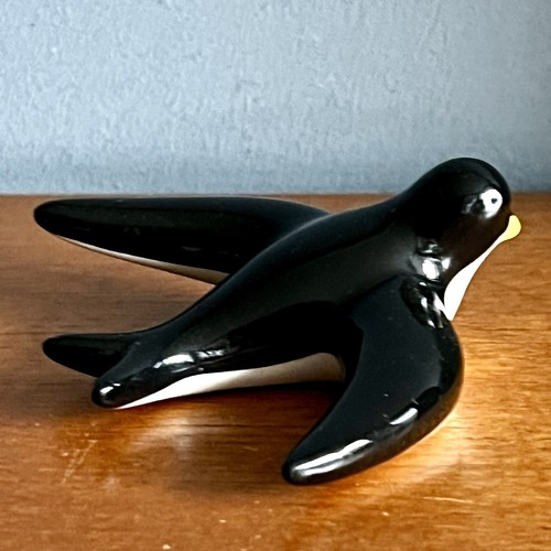 Vintage pottery swallow flying - vintage,
