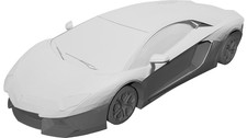 Lamborghini Replica 3D Printed