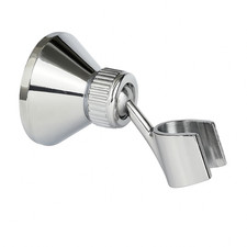 Bathroom Shower Head Handset Holder Bracket Wall Mounted Clamp Chrome
