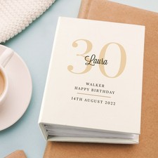 Personalised Big Birthday 6x4 Photo Album with Sleeves.